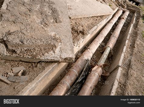 Old Rusty Water Pipes Image And Photo Free Trial Bigstock