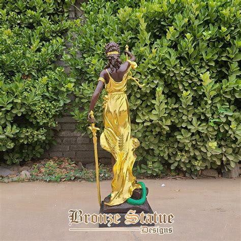 28in 72cm Lady Justice Statue Cast Bronze Goddess Of Justice Sculp