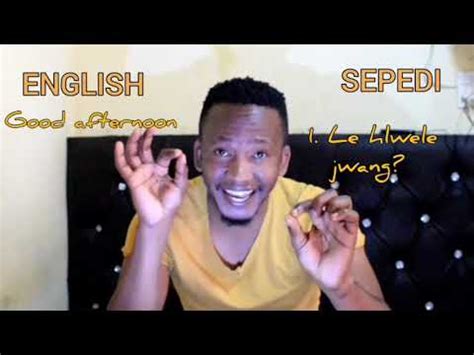 learn sepedi  youtube