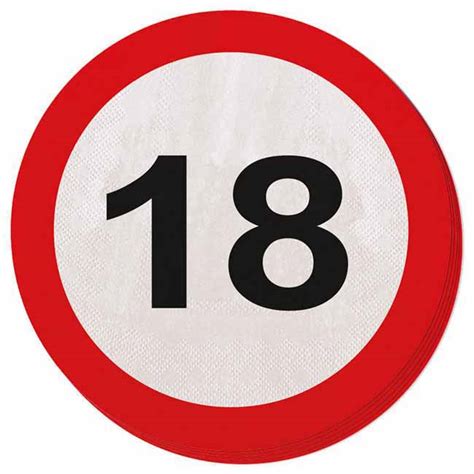 SERVIETE 18 LET, 16 CM, 20 KOSOV - Mega dekoracije