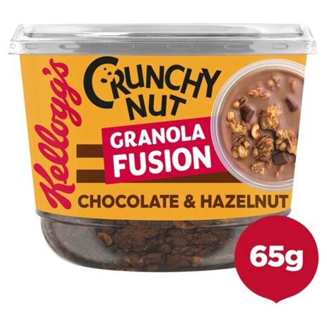 Kellogg S Crunchy Nut Chocolate And Hazelnut Granola Fusion 65g Tesco Groceries