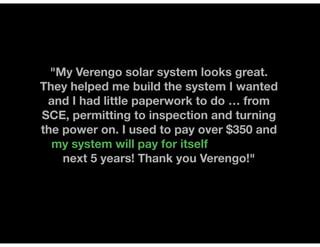 Verengo Solar Customer Reviews | PPT