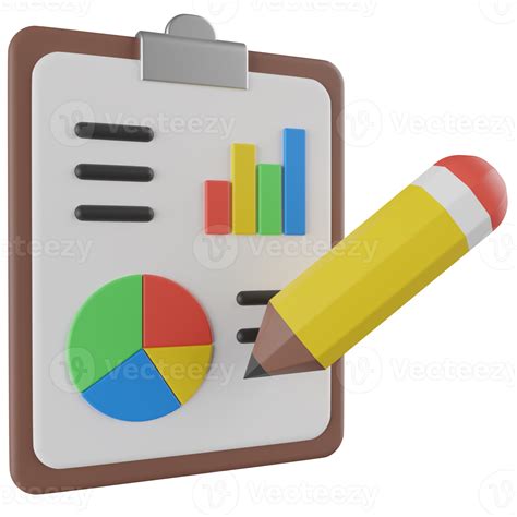 Analysis Report 3D Render Icon 14919752 PNG