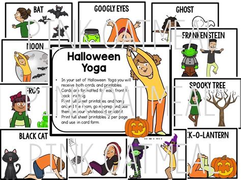 Halloween yoga poses for kids free printable – Artofit