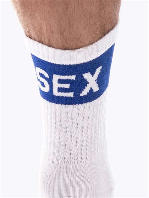 Barcode Sex Fetish Half Socks Hier Kaufen Bei Spexter