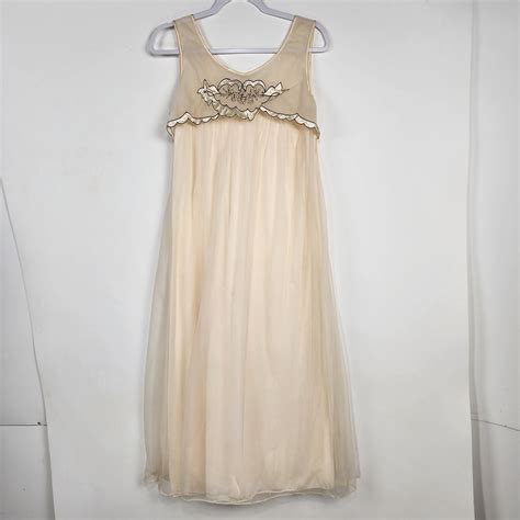 Vintage Movie Star Light Pink Lingerie Nylon Dress Ni Gem