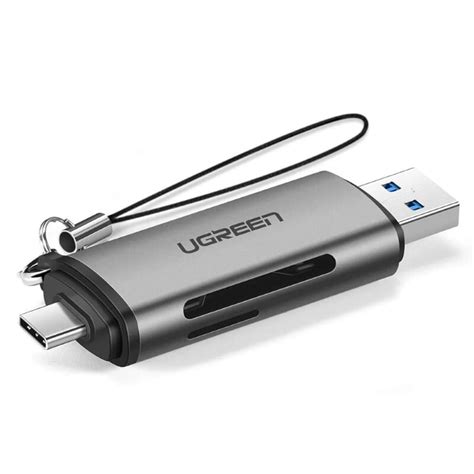 Ugreen Usb C And Usb A To Tf Sd Card Reader Gray Cm