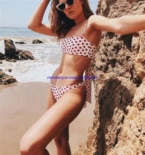 Dot Two Piece Sexy Extreme Micro Swimsuit Custom Logo Bikini Ruffles And Swim Price