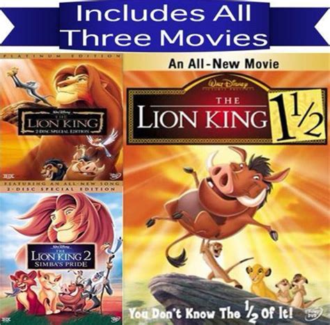 The Lion King Trilogy DVD 2004 6 Disc Set For Sale Online EBay