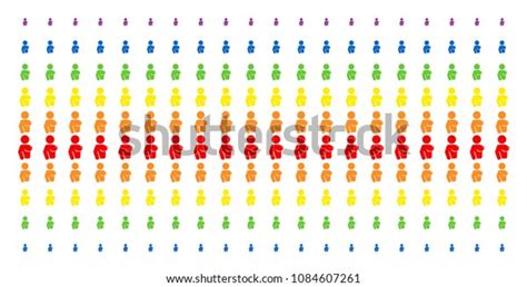 Naked Woman Icon Spectral Halftone Pattern Stock Vector Royalty Free 1084607261 Shutterstock