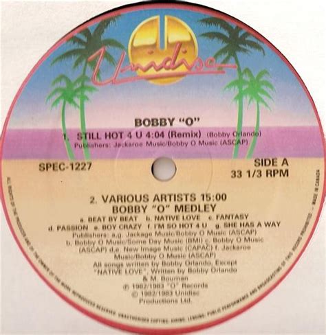 Still Hot U Bobby O Medley Givin Up I M So Hot U Vinyl Discogs