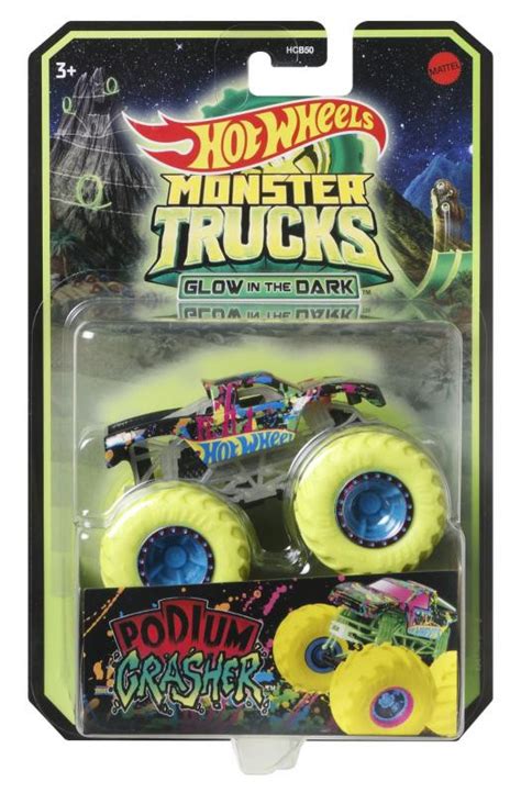 Mattel HW Hot Wheels Monster Trucks svítící ve tmě HCB50 Hračky Dům hraček MIKI FUN
