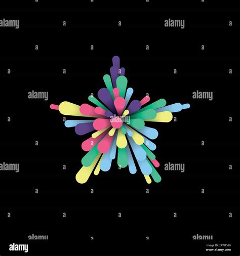 colorful neon  matte lines   sizes abstract composition