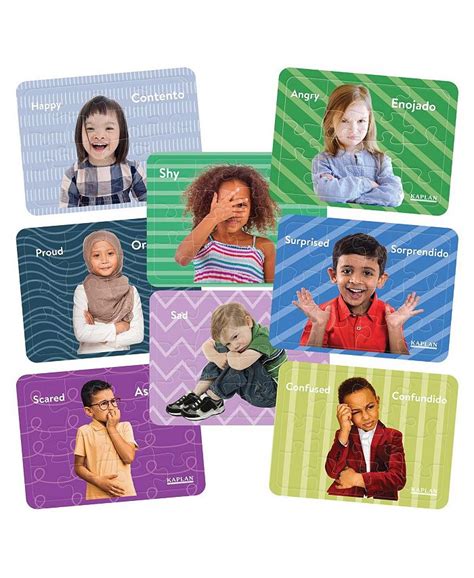 Kaplan Early Learning Photo Real Emotions Puzzles Of Children Set Of