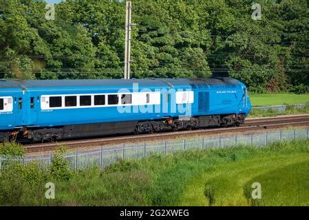 The Blue Pullman Hst Train Passing Winwick On The Settle Carlisle