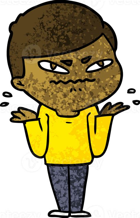 Cartoon Exasperated Man 45114208 Png