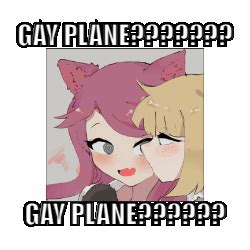 Gay Plane Kanna Kobayashi Sticker Gay Plane Kanna Kobayashi Madeline Ashley Kobayashi