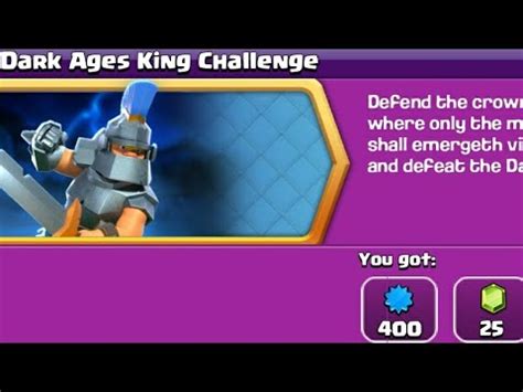 Dark Ages King Challenge Easily Full Star Coc Clash Of Clan Story Bzz