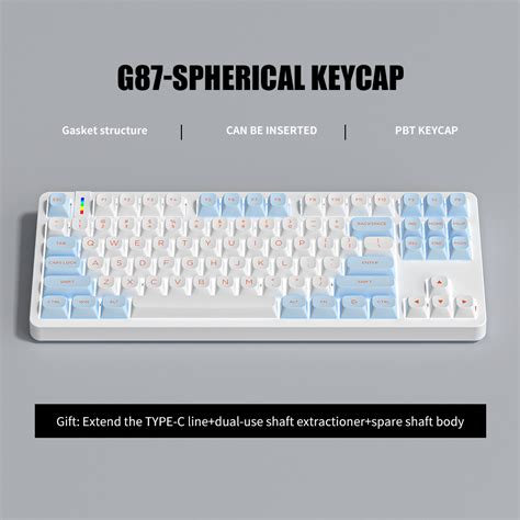 Zt Mechanical Keyboard Key White Backlit Wired Hot Swappable Gasket Gaming Keyboard