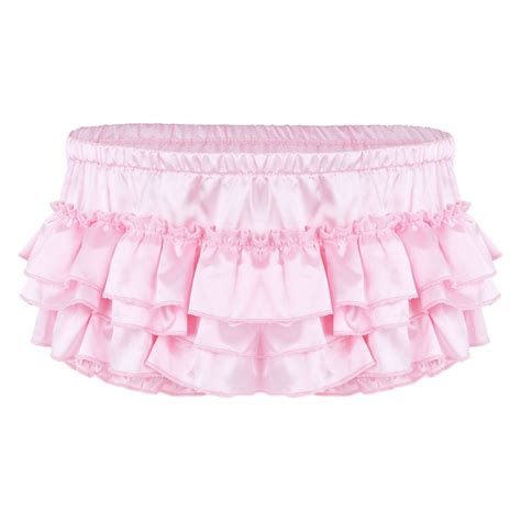 Sexy Mens Frilly Lace Satin Briefs Skirted Panties Sissy Maid Lingerie Underwear Ebay