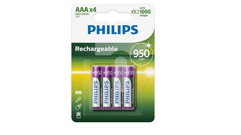 Akumulator Ni MH R03 AAA 950mAh R03B4A95 10 Blister 4szt PHILIPS