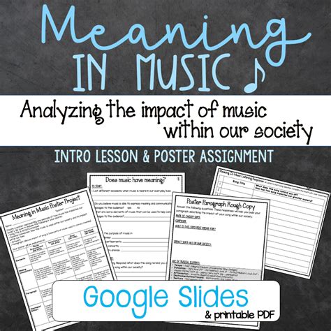 Meaning In Music Lesson And Assignment Teach From The Stage