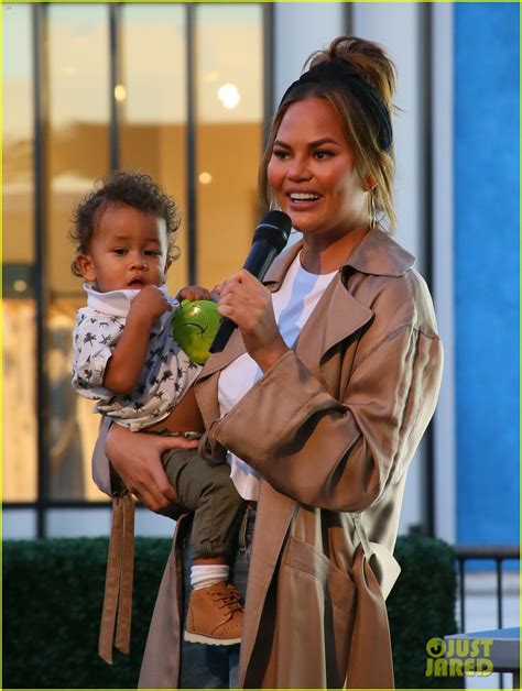 Chrissy Teigen And John Legend Bring Son Miles To Support Grandma Pepper