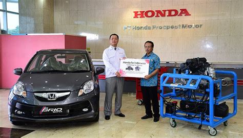 Dukung Pendidikan Honda Donasikan Unit Brio Dan Mesin Autonesian