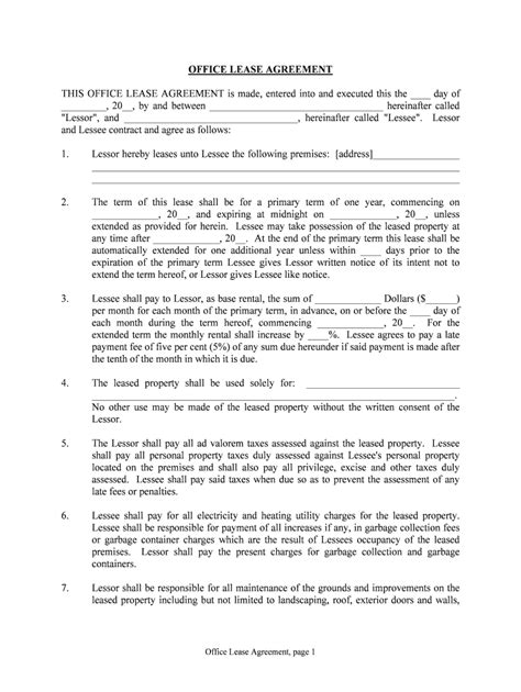 Lessee Agrees To Return The Leased Property To Lessor Form Fill Out