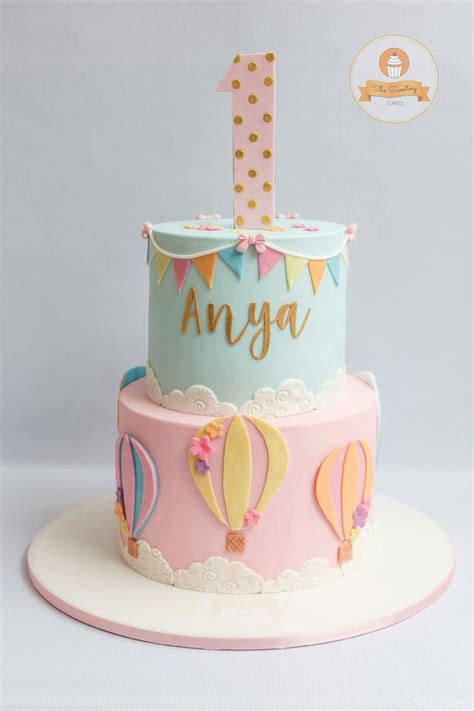 Isn T She Onederful Hot Air Balloon 1st Birthday Invitation Artofit