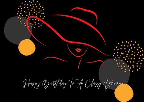 Gelukkige Verjaardag Aan Een Stijlvolle Vrouw Verjaardag E Card Etsy