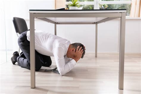 Hide Under Desk Stock Photos Pictures And Royalty Free Images Istock