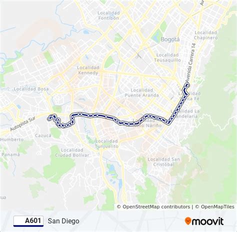 Ruta A601 Horarios Paradas Y Mapas San Diego Actualizado