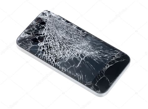 mobile phone  broken screen stock photo  bloomua