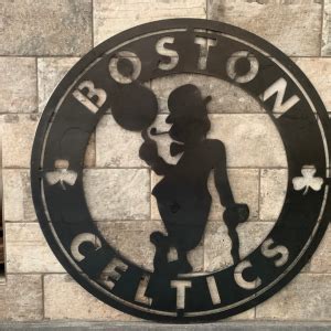 Personalized Boston Celtics Logo Sign NBA Basketball Wall Decor Gift