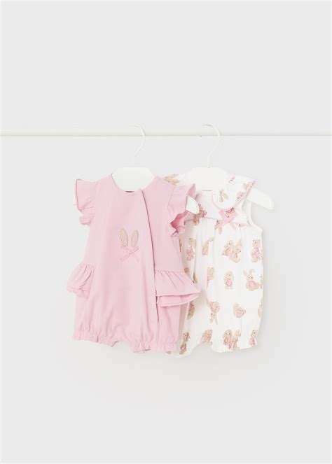 Set 2 Pigiami Better Cotton Neonata Rosa Baby Mayoral