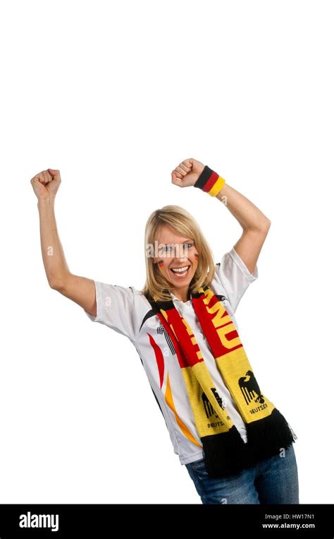 Football fan for Germany, Fußballfan für Deutschland Stock Photo - Alamy