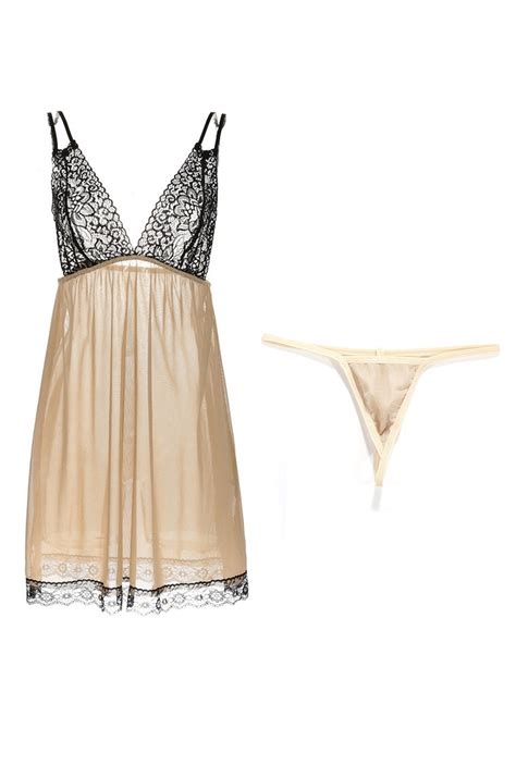 Readystock Loveena Sexy Deepv Lingerie Nightwear L Colours Shopee Malaysia