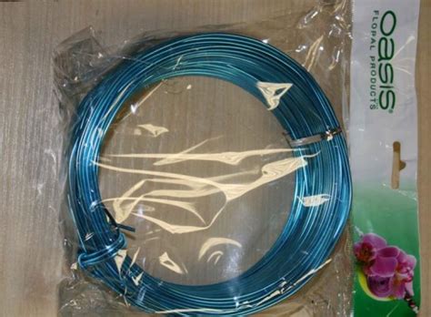 Алюминиевая проволока, бирюзовая, 50 м х 2 мм d купить оптом в ...