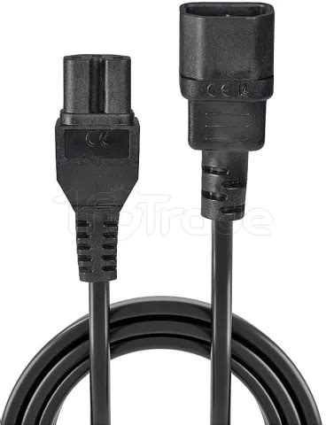 Rallonge Cable D Alimentation Lindy C14 Vers C15 2m Noir Pour