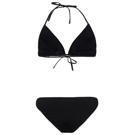 Protest PRTRIVER Triangle Bikini Bademode Damen Schwarz Badeanzug