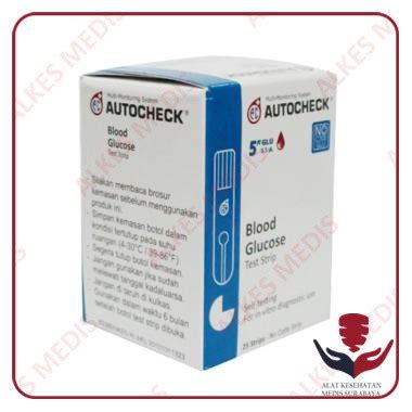 Jual Strip Blood Glucose Autocheck Test Cek Gula Darah Refill Isi