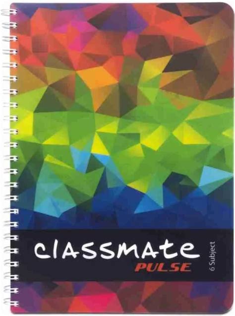 Classmate Pulse Notebook Soft Cover 6 Subject Spiral Binding Notebook