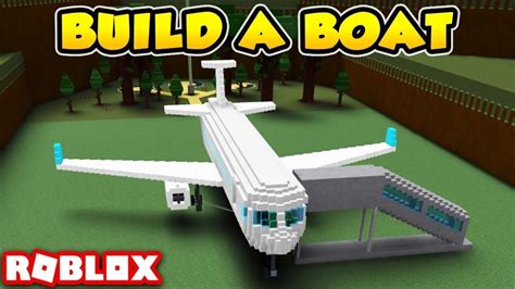 Huge Plane Roblox Build A Boat Youtube