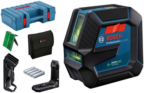 Bosch Professional Linienlaser GLL 2-15 G Professional Handwerkerkoffer ...