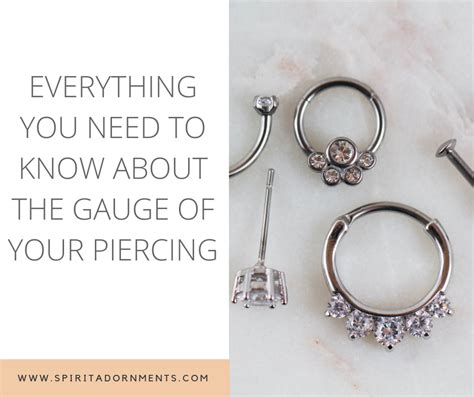 What is a piercing gauge?! Ear Piercings Gauges, Types Of Piercings ...