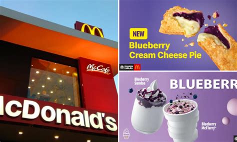 Mcdonalds Rolls Out New Blueberry Cream Cheese Pie And Blueberry Sundae