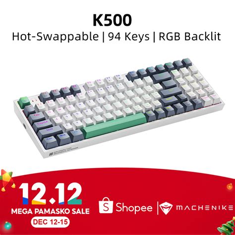 Machenike Wired Mechanical Keyboard Rgb Backlit Hot Swappable K Shopee Malaysia