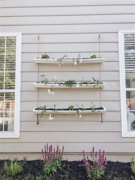 DIY Gutter Planters | Outdoor Living | Amanda Fontenot Blog