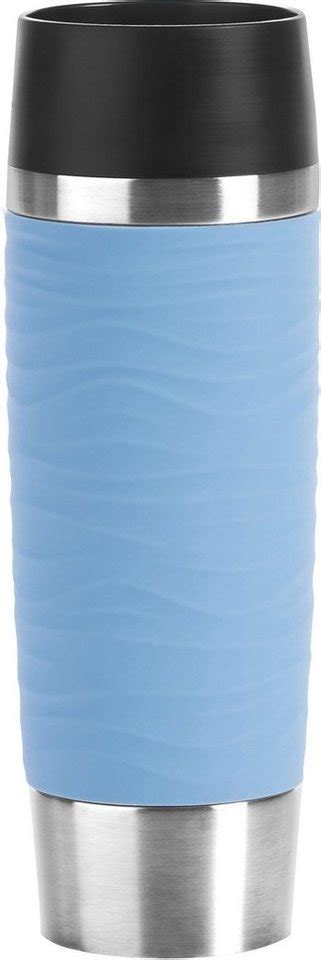 Emsa Thermobecher »Travel Mug Waves Grande«, 500 ml Inhalt, Edelstahl ...
